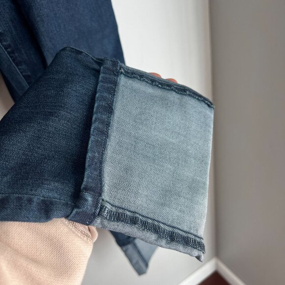 prAna Womens KARA Low Rise Narrow Leg Fitted Jeans Sz 10 in INDIGO - Picture 5 of 10